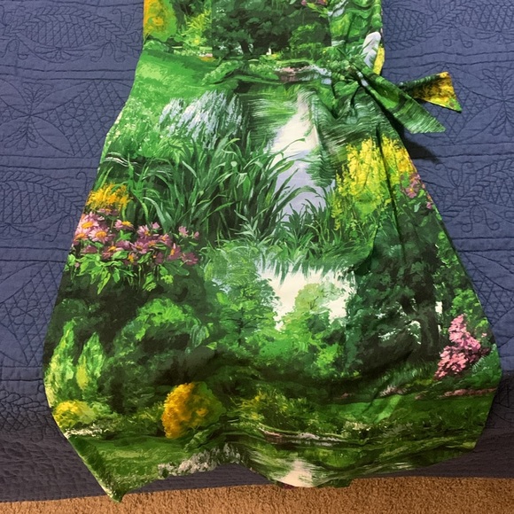 Bernie Dexter Fairview Landscape Halter Dress - Picture 3 of 5